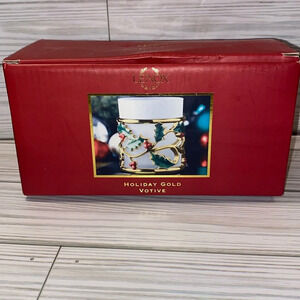 Lenox Holiday Gold Votive tea light candle holder
